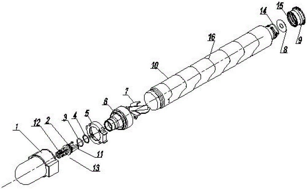 Copier screw powder supply cylinder