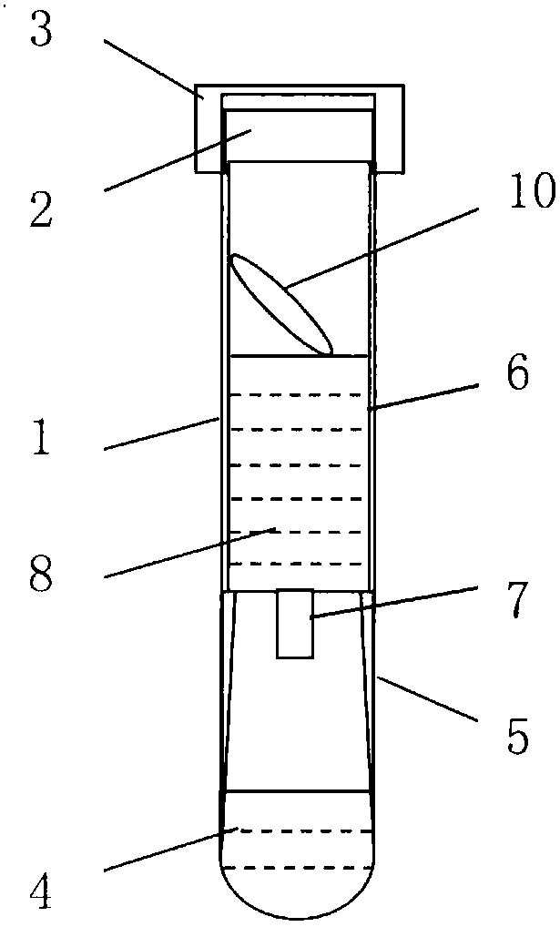 Vacuum blood collection tube for storing and transporting circulating nucleic acid sample