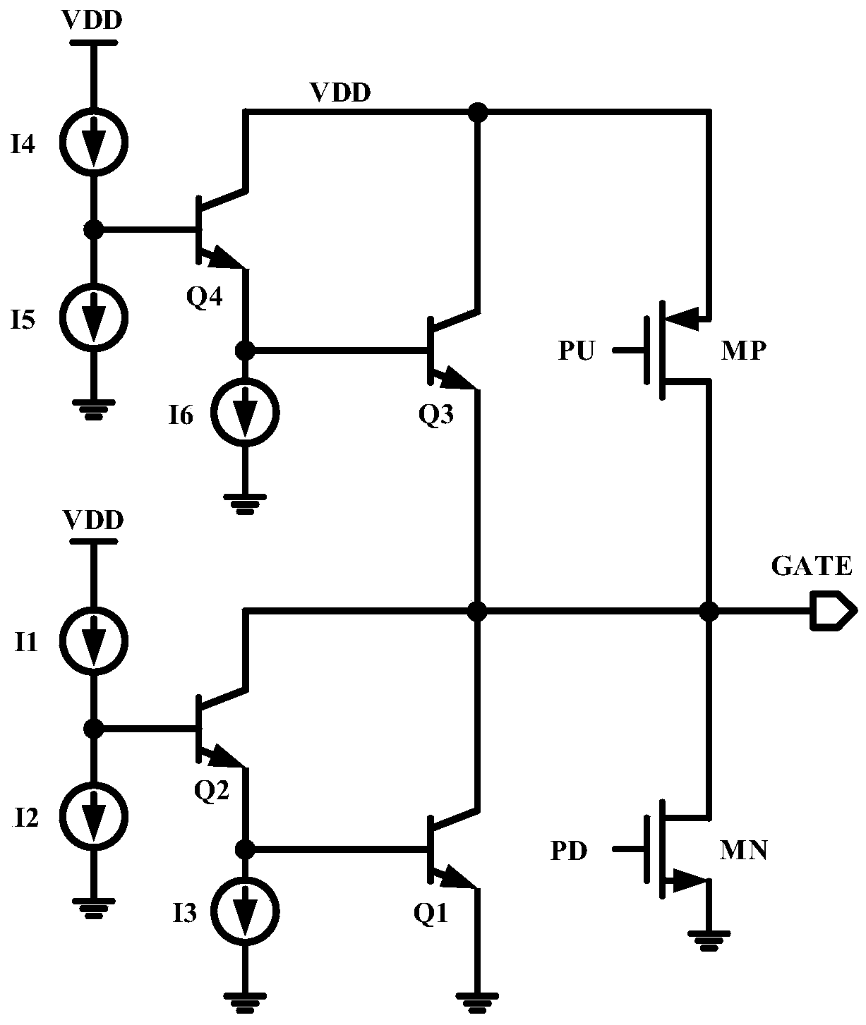 Hybrid gate driving circuit