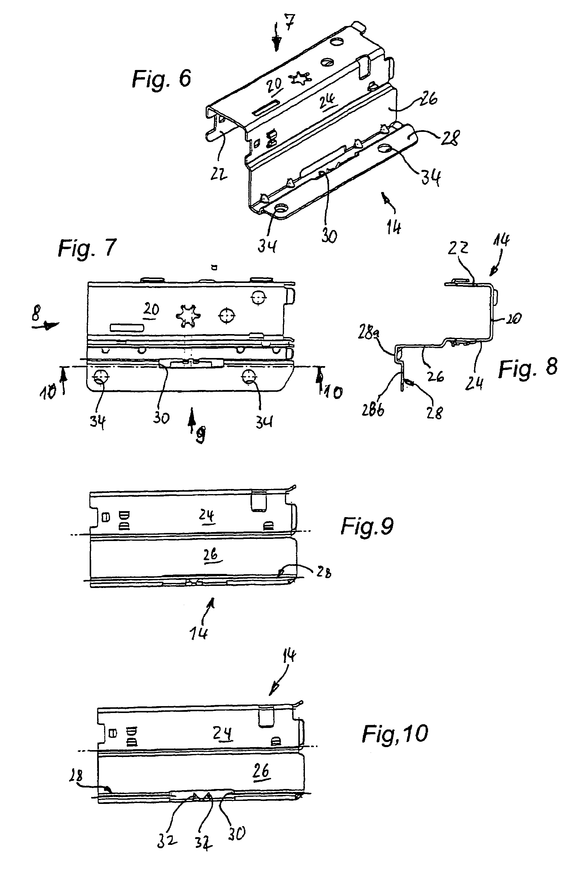 Arrangement for connecting a drawer frame to the bottom of a drawer