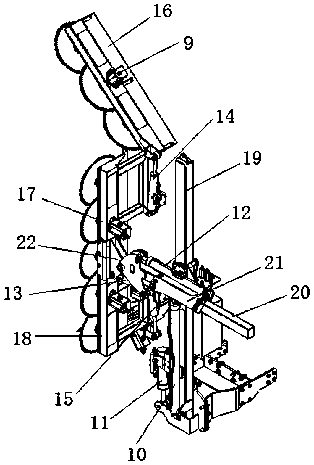 Fruit tree pruning system based on hydraulic control