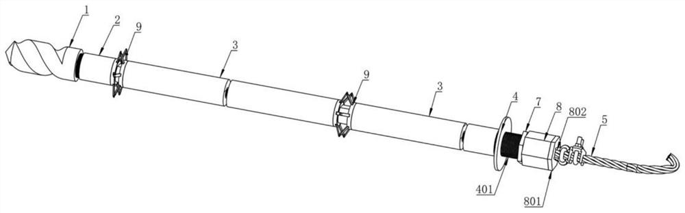 A detachable recoverable anchor rod and its construction method