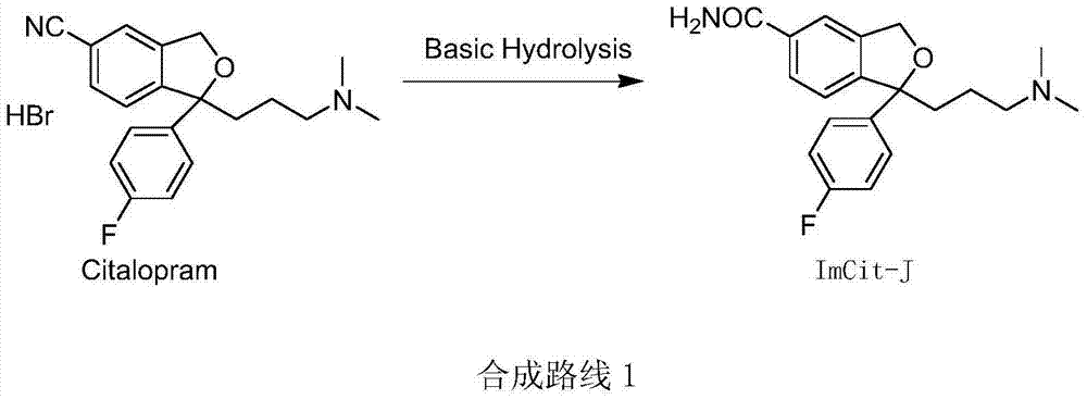 Synthetic method of escitalopram impurity J