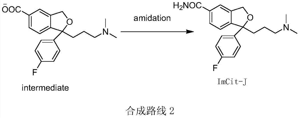 Synthetic method of escitalopram impurity J