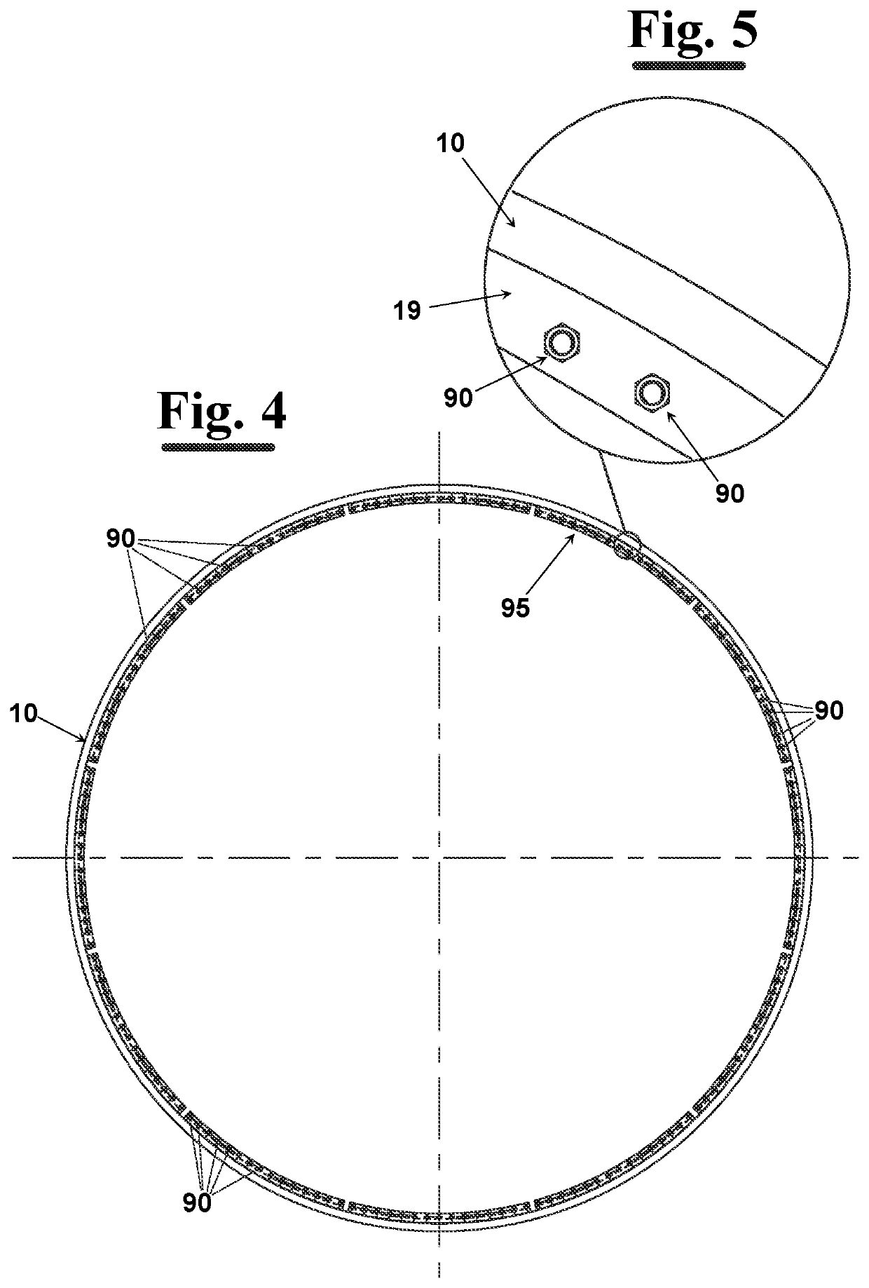 Method for assembling an improved Yankee cylinder