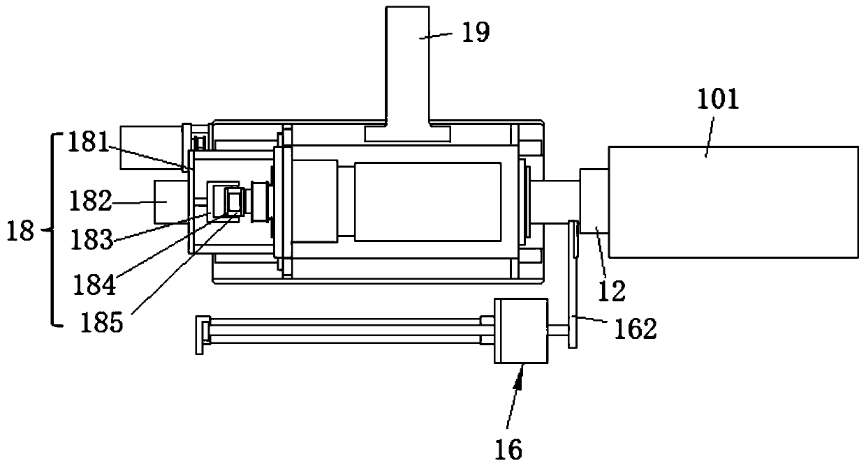 Automatic roll changing mechanism and automatic roll changing device