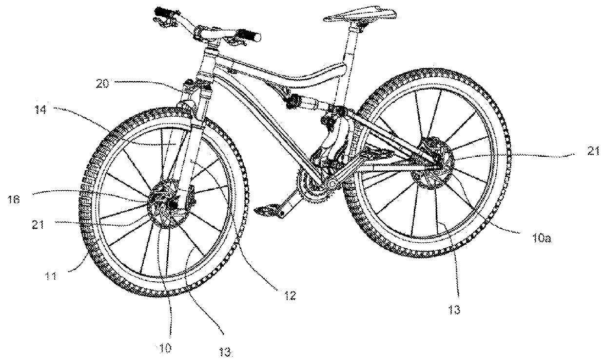 Bicycle tensioning device