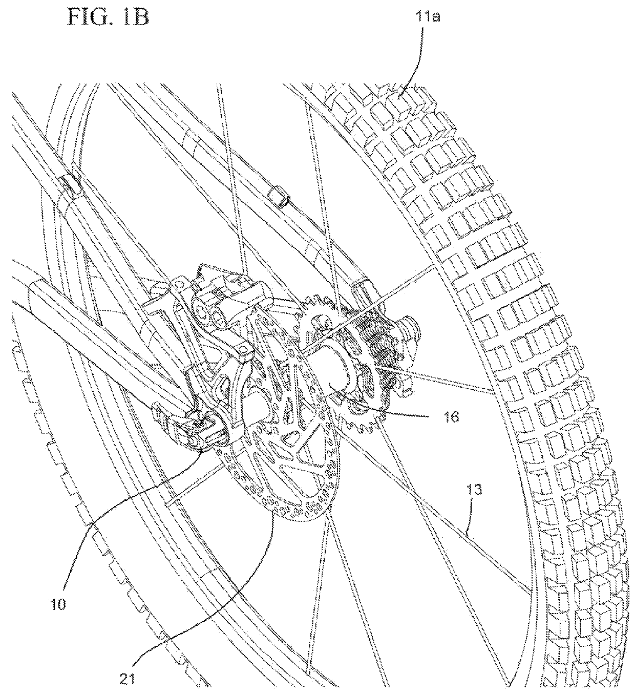 Bicycle tensioning device