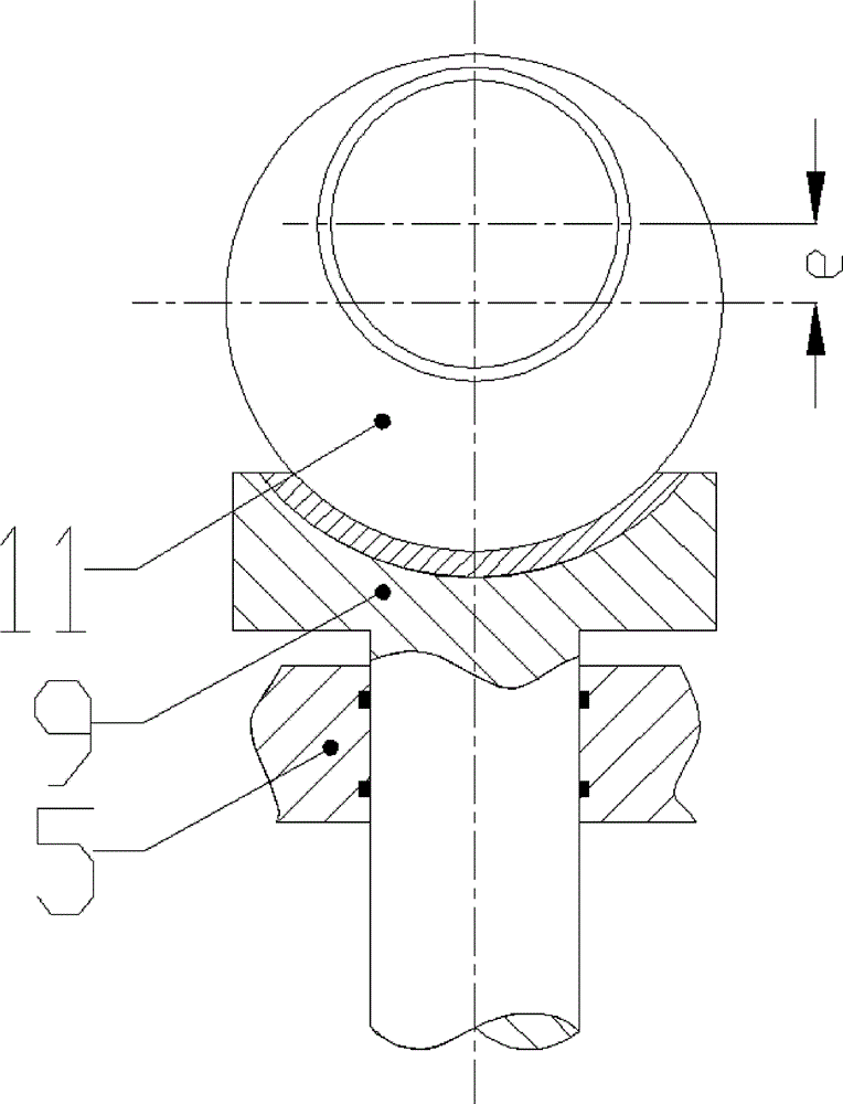 High-pressure and high-flow alternating-current servo direct-driven eccentric shaft type flow valve