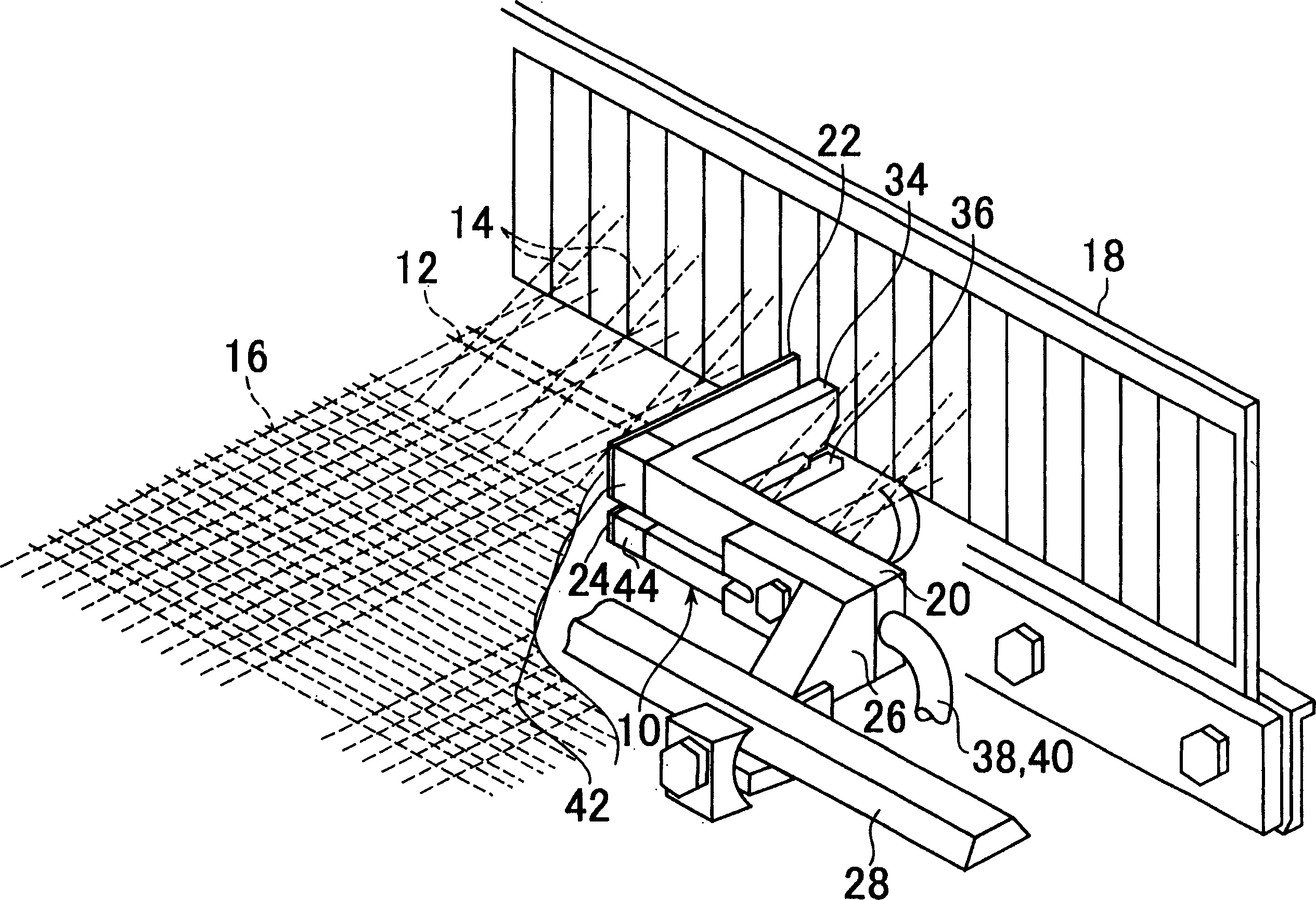 Weft contact part and weft detecting method