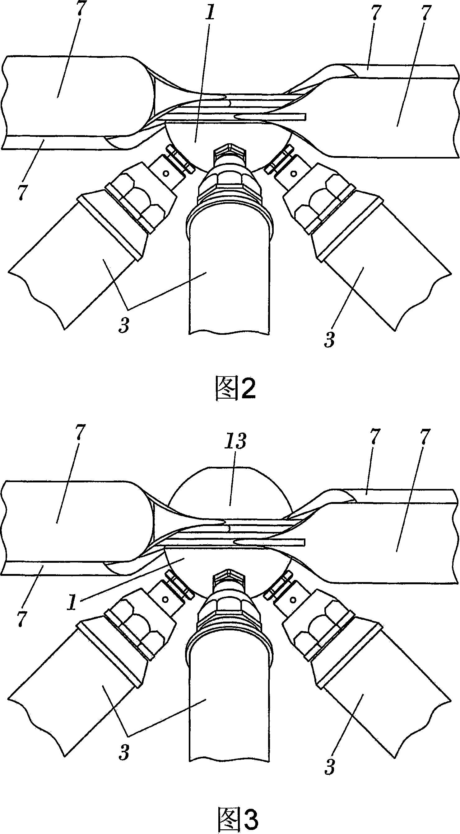 Node for spatial grid structure