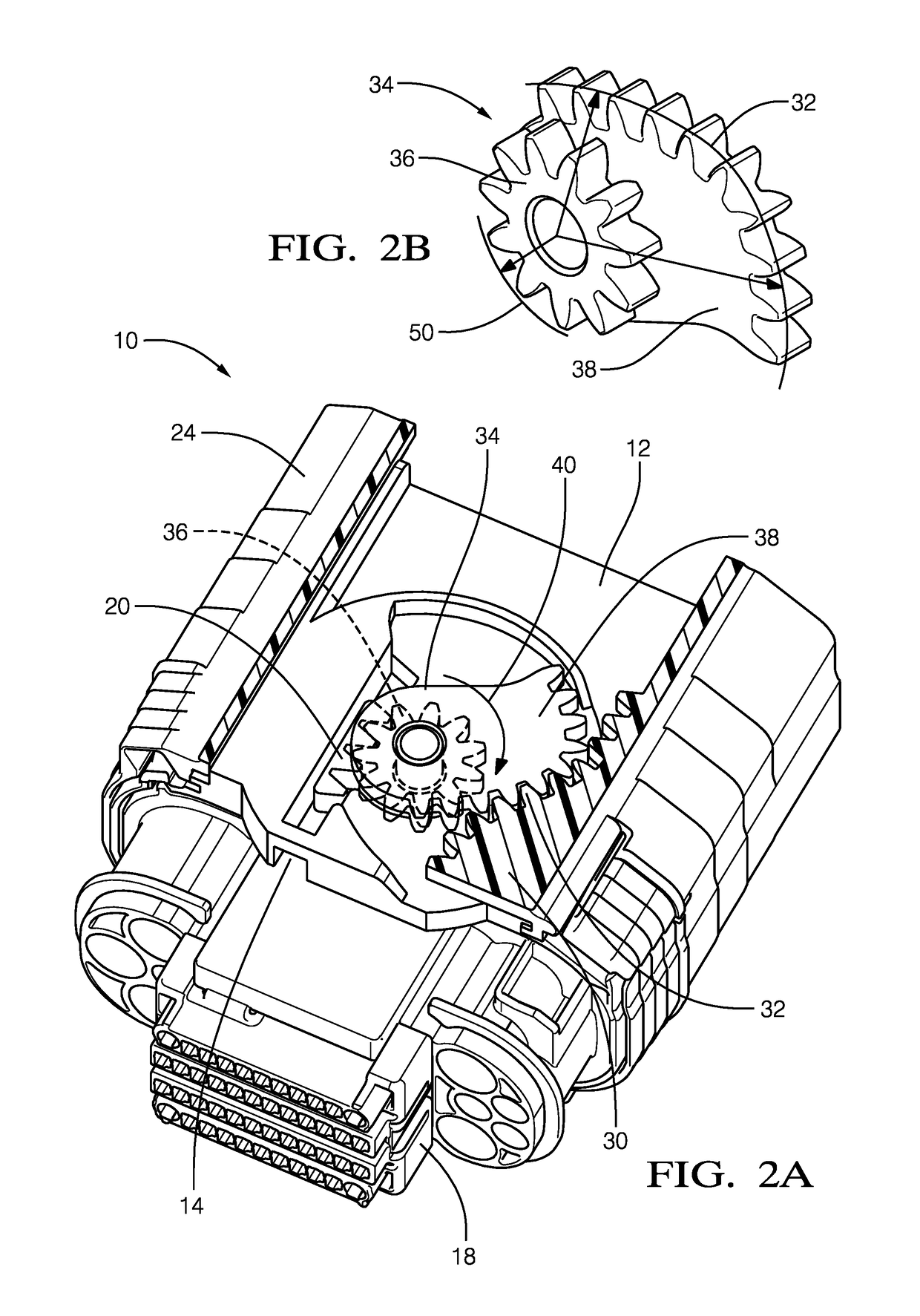Connector assembly with variable axial assist