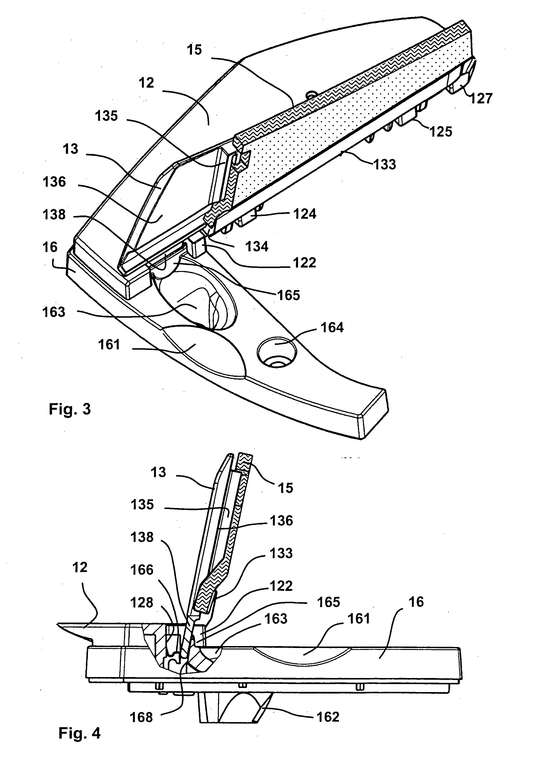 Manually operated moistener for items with a water-activated glue