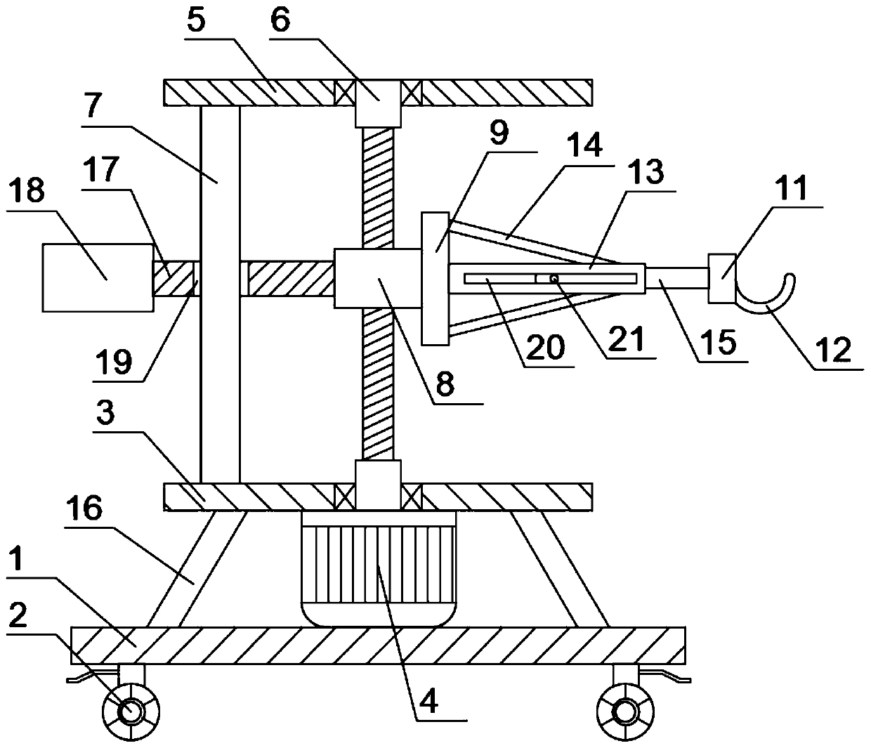 Printing film roll collecting device