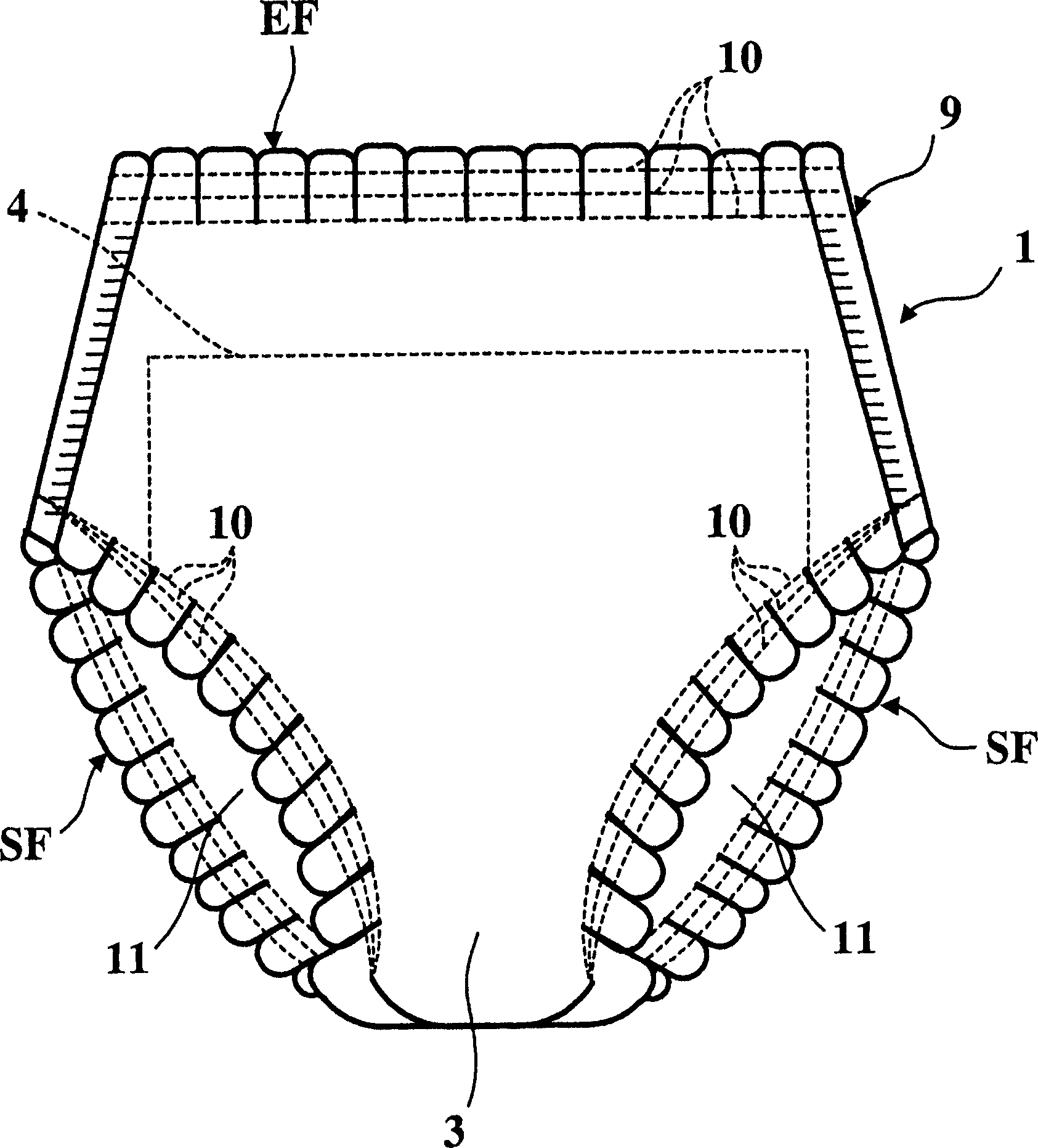 Play-in-water trunks type diaper