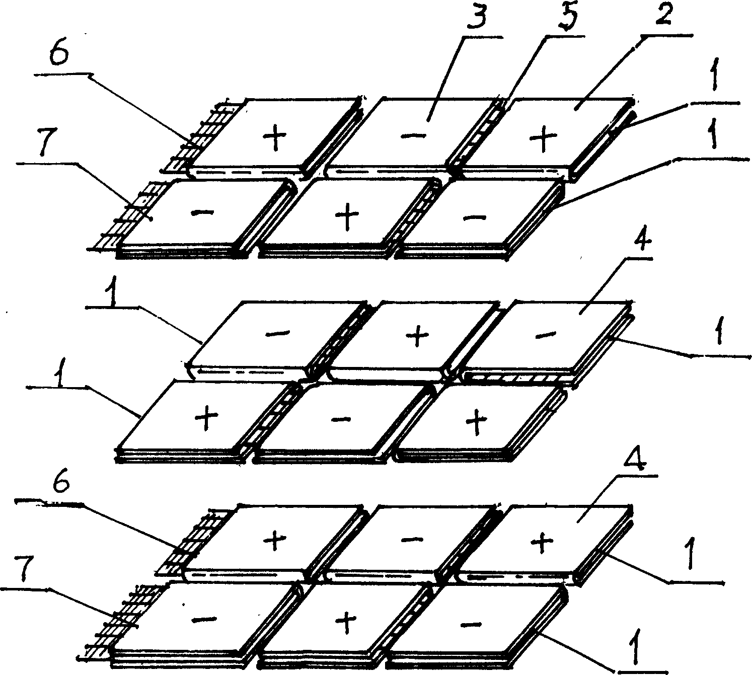 Method for making a lead fabric battery using novel lead fabric as polar plate grid