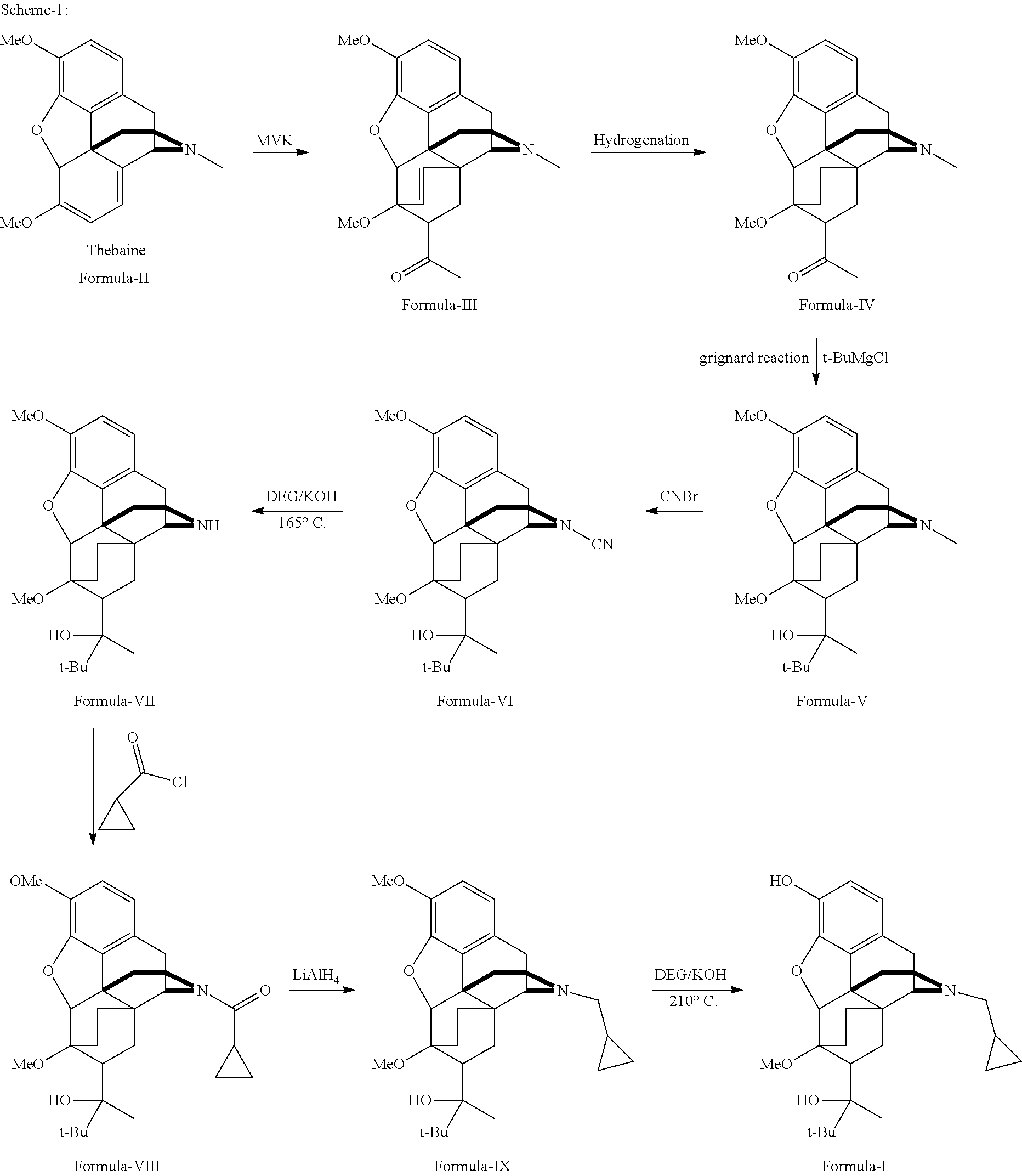 Industrial process for the preparation of buprenorphine and its intermediates