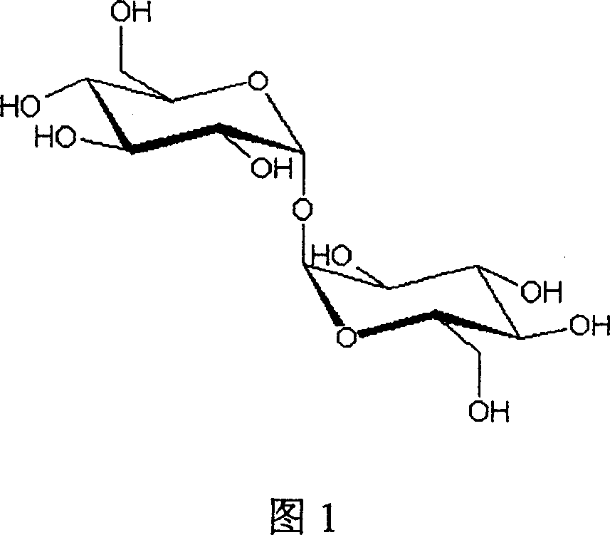 Transmission system for medicine containing trehalose and hyaluronic acid in use for curing burn and preparing method