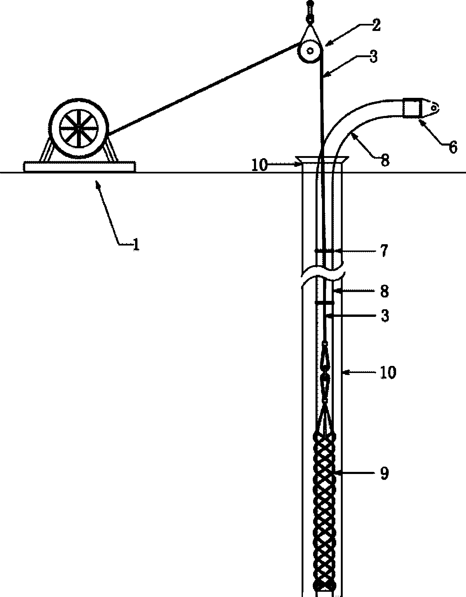 Lifting method of submarine cable terminal landing platform
