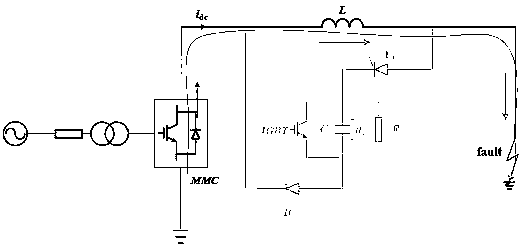 DC reactor shielding circuit and control method thereof