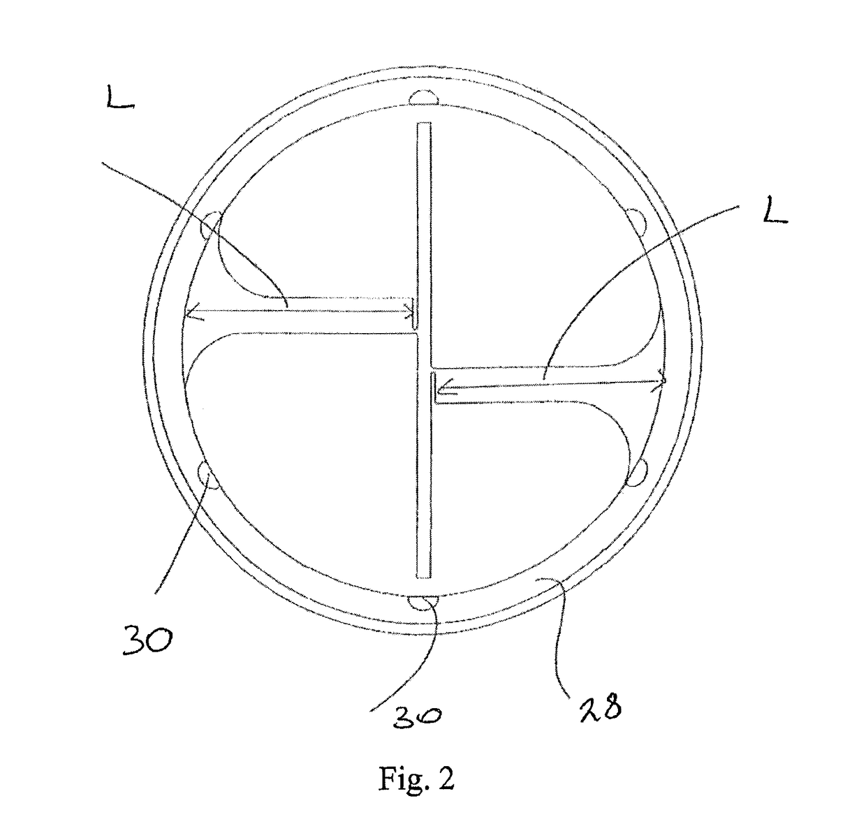 Device for detecting deformation of a hollow component
