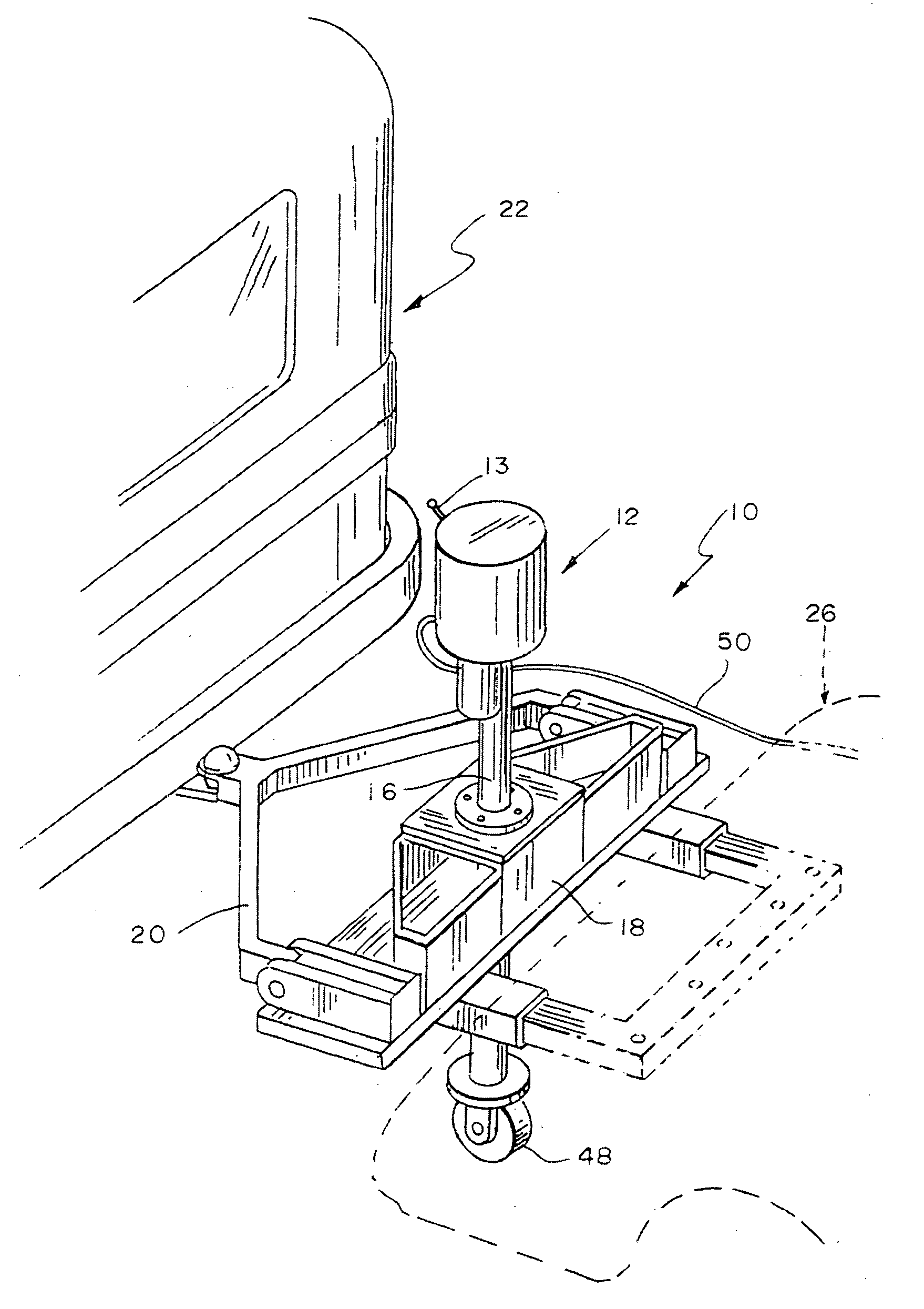 Backable tow bar adapter, and method