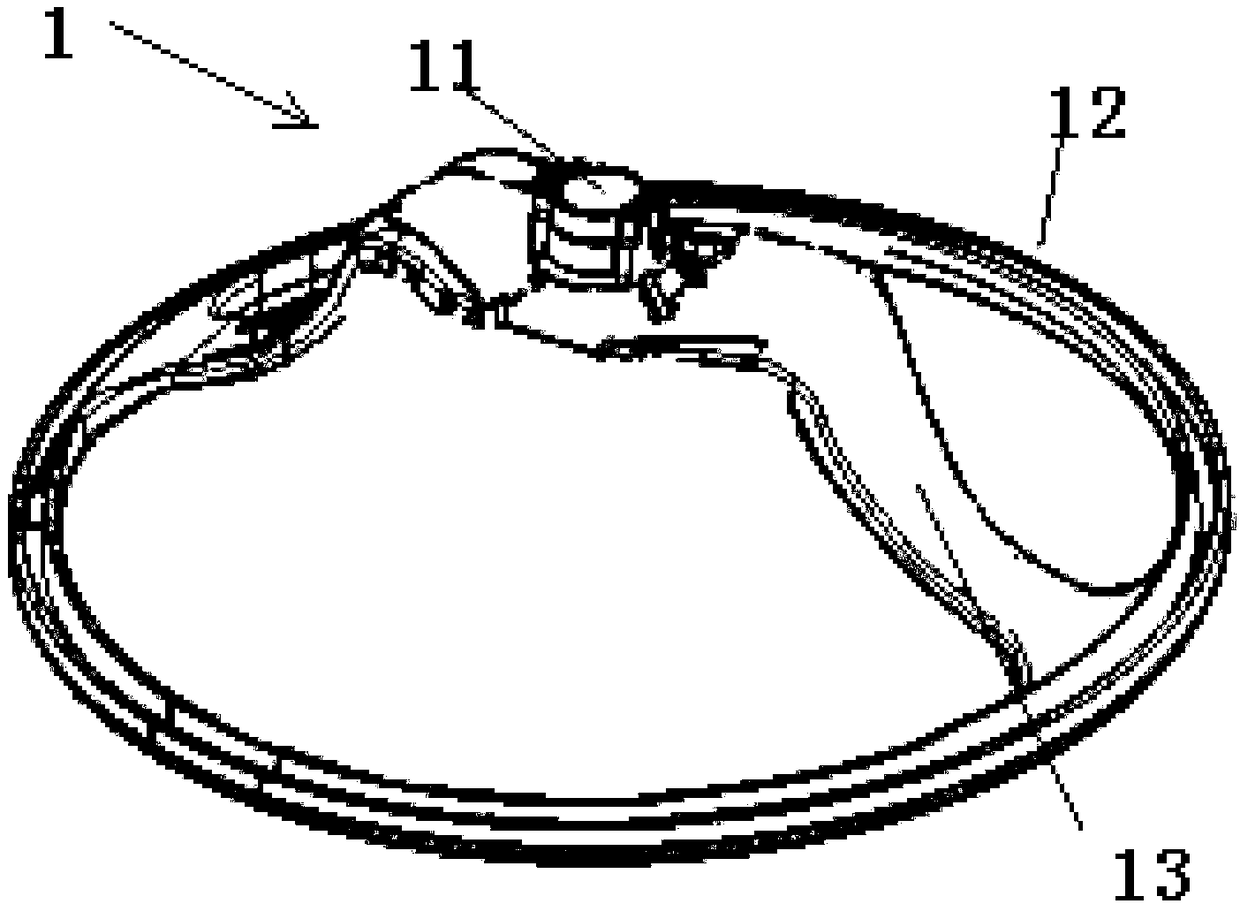 Detecting device for flatness and coaxiality of steering wheel