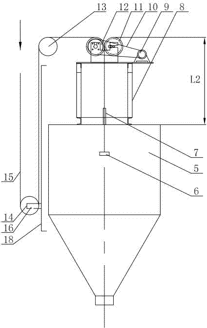 Hose cleaning device for spray dryer