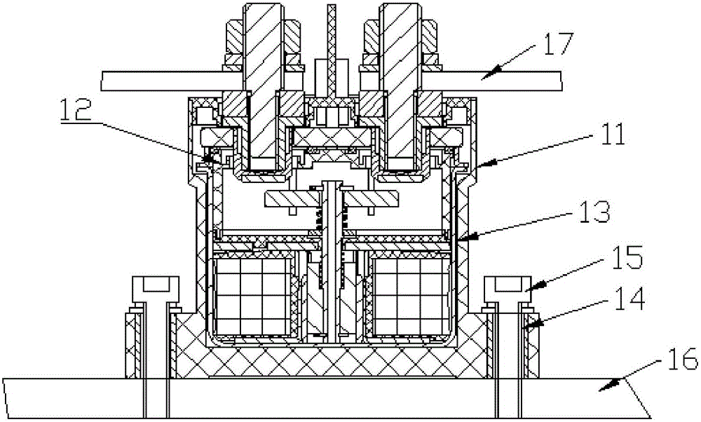 DC contactor packaging structure
