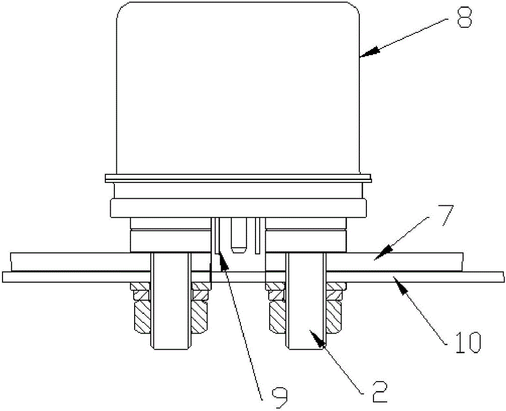 DC contactor packaging structure