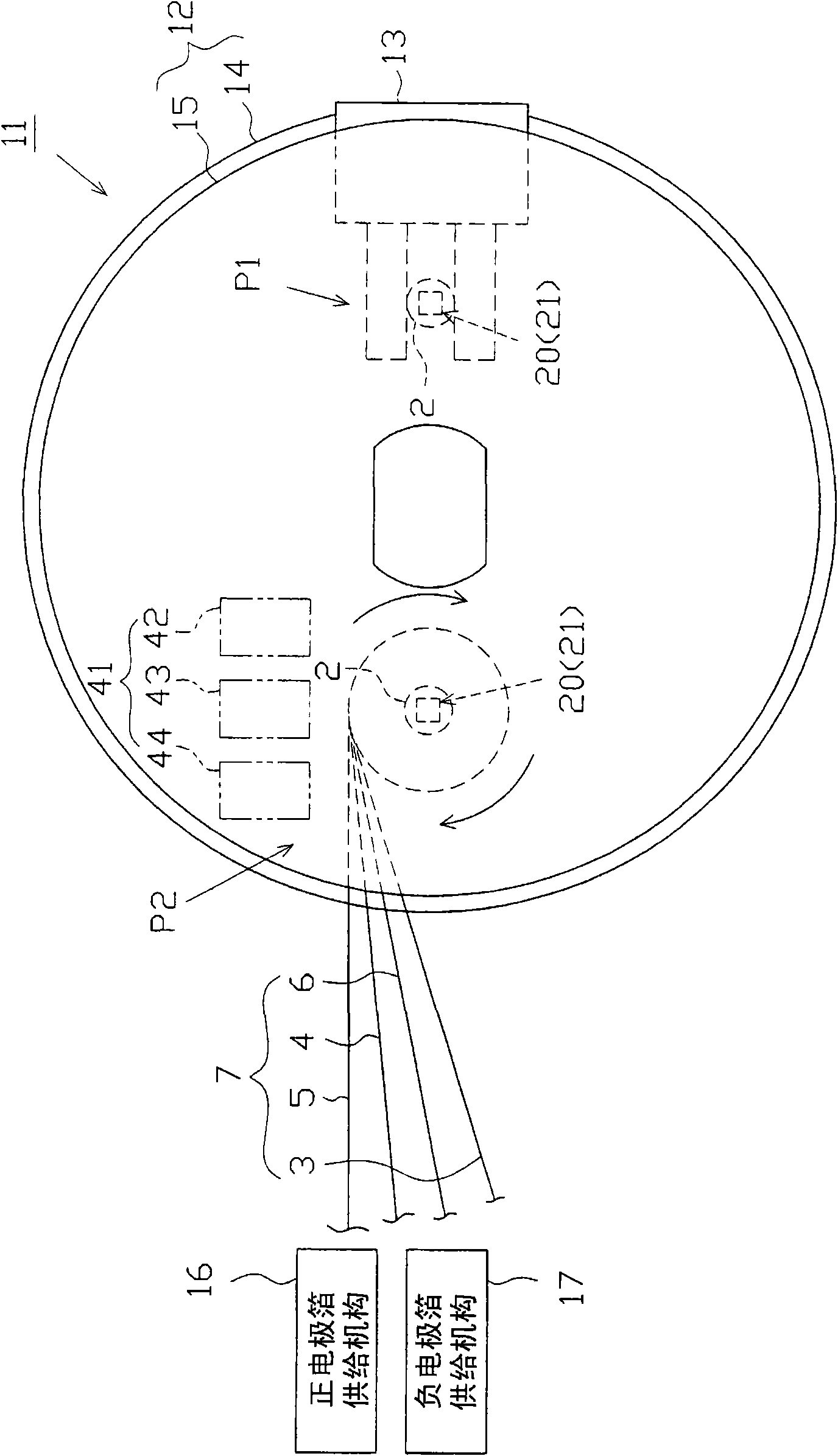 Winding drum device, winding element and manufacturing method of the winding element