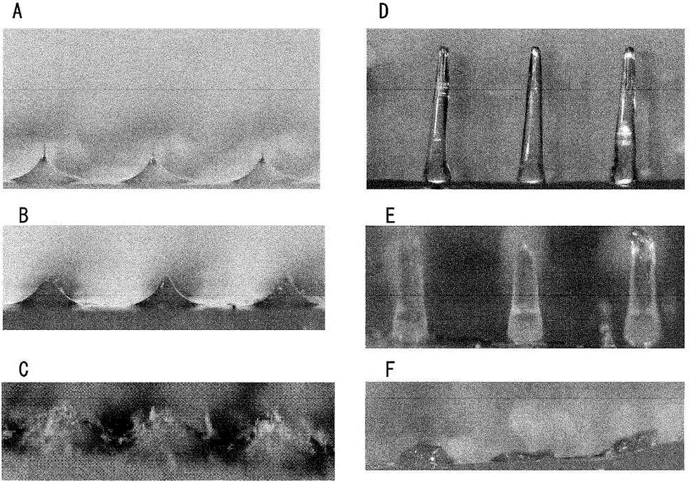 Microneedle of short-time dissolution type