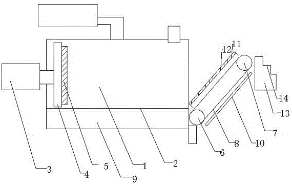 A conveying device for reducing breakage of biomass particles