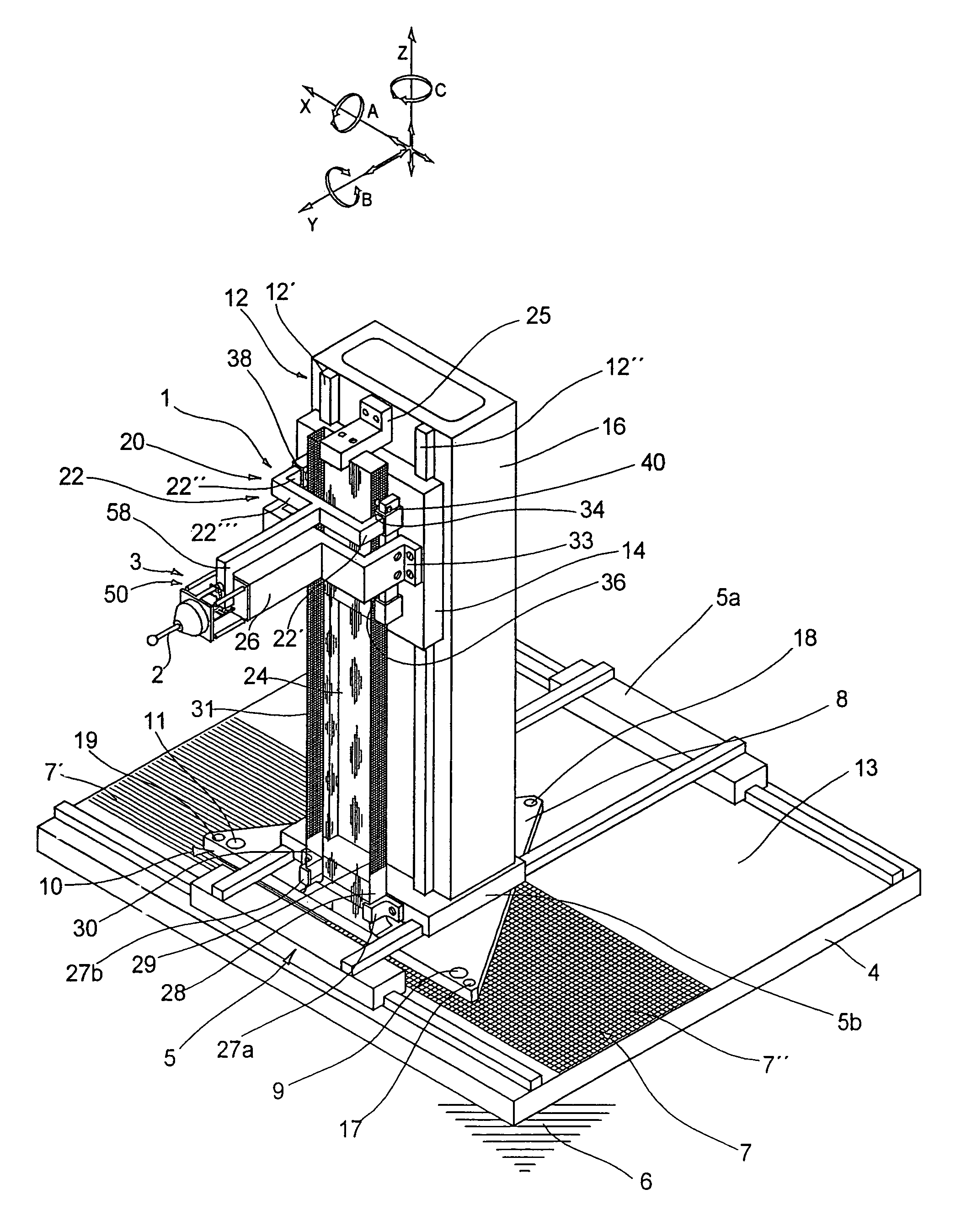 Apparatus for detecting the position of a probe element in a multi-coordinate measuring device