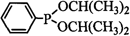 Diisopropyl phenylphosphinate flame retardant composition and application method thereof