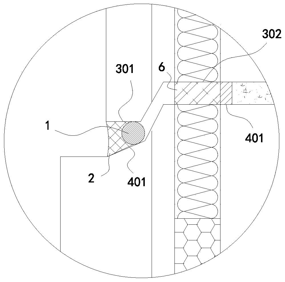 Construction method for precast outer wall waterproof structure of assembly type concrete building