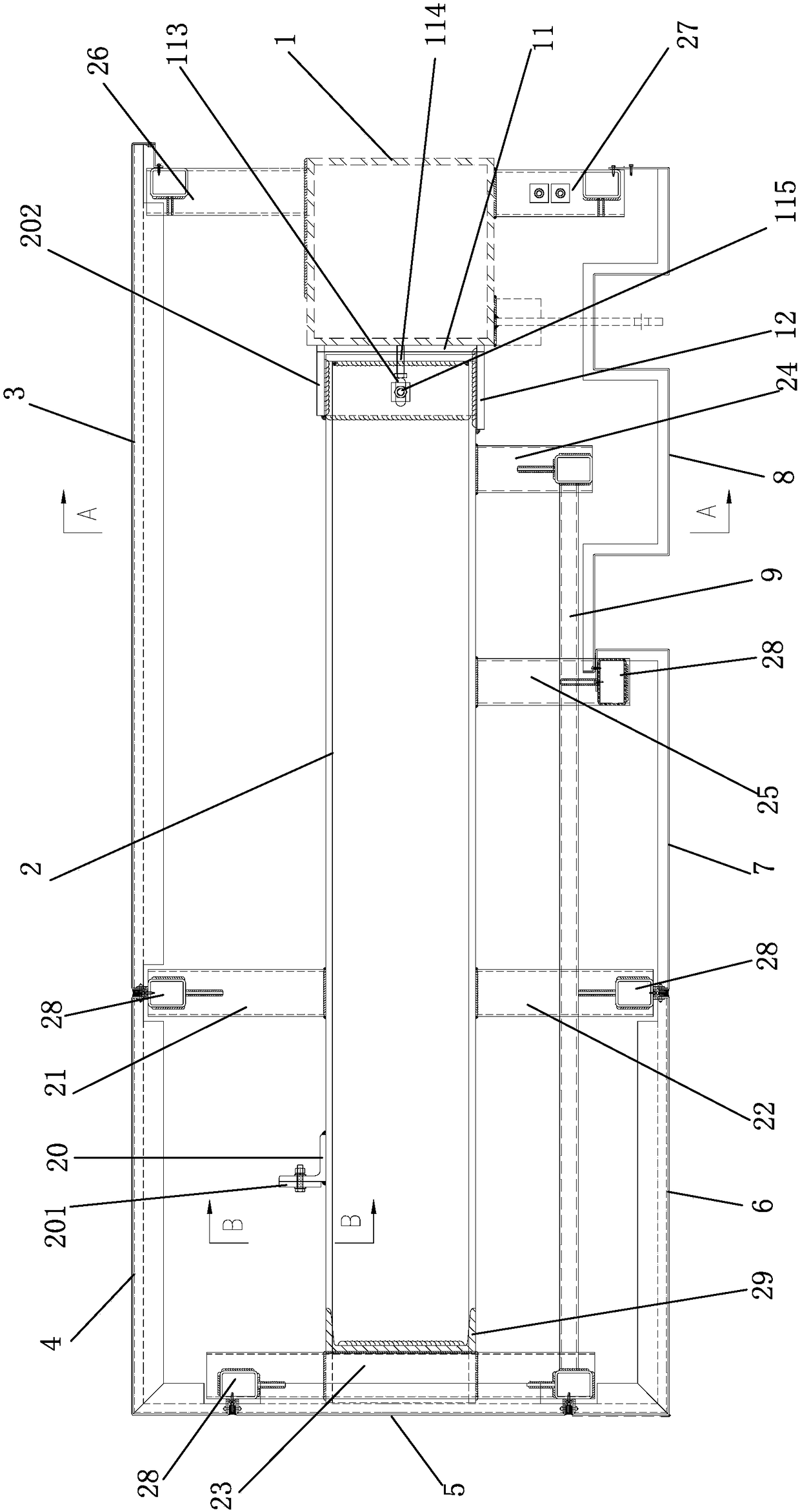 Cantilevered large-flying-wing unit type curtain wall system and installing method thereof