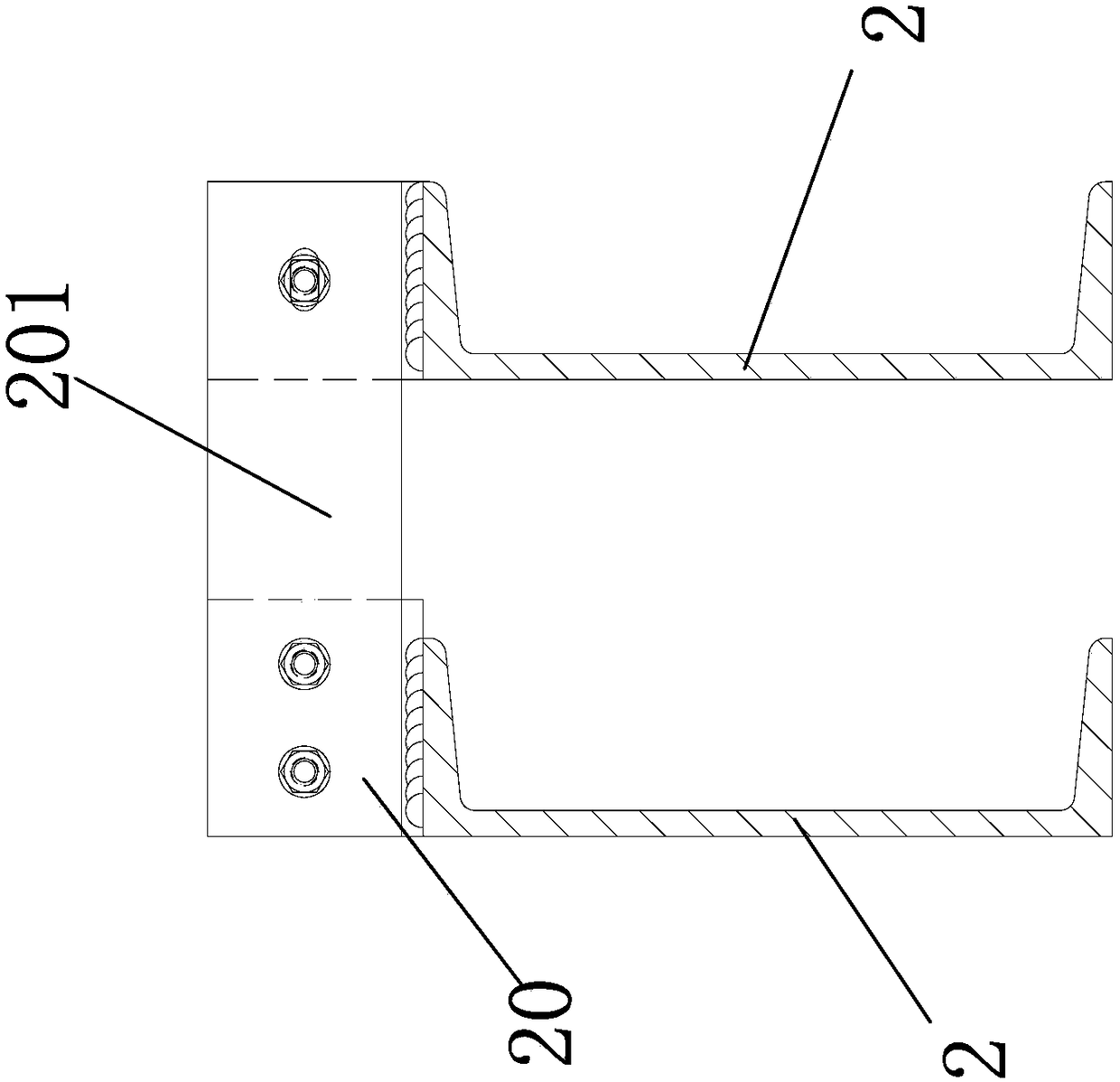 Cantilevered large-flying-wing unit type curtain wall system and installing method thereof