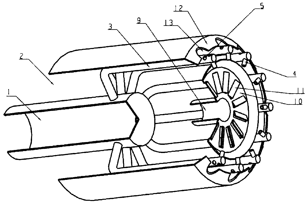 Novel low nitrogen oxide burner structure