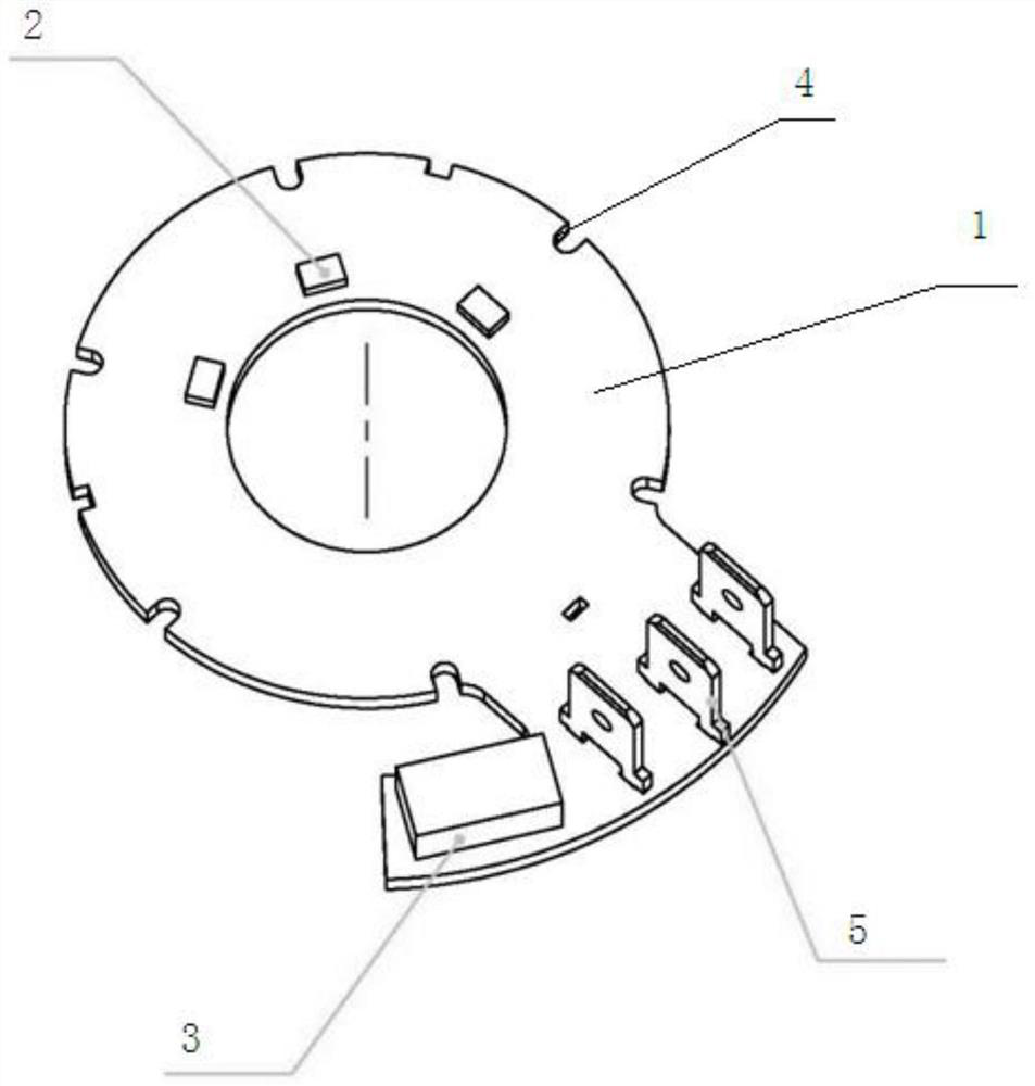 Comprehensive leading-out circuit system of direct-current permanent magnet brushless motor