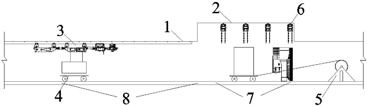 An underground mine tbm assembly construction method