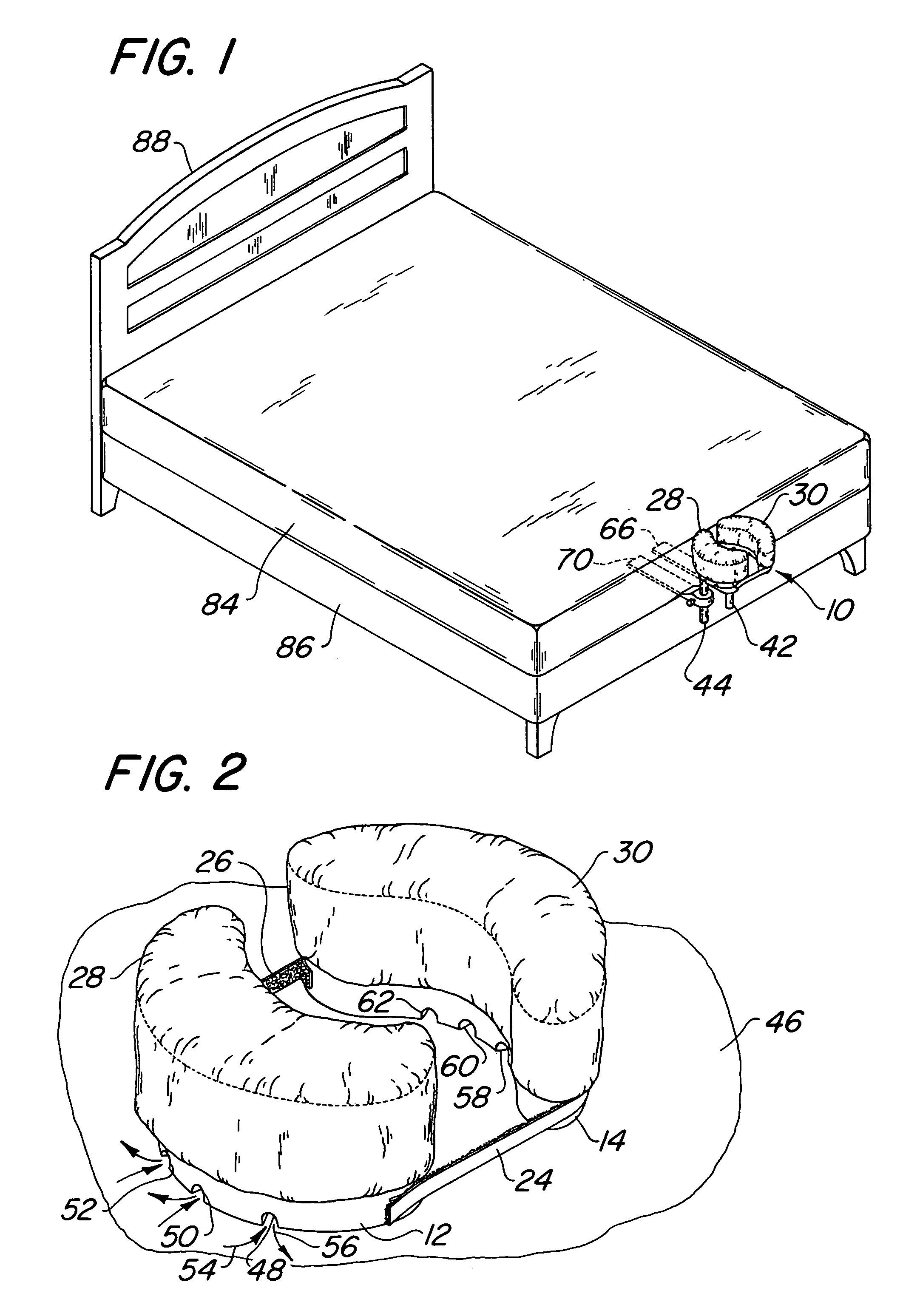 Head support with bed extension
