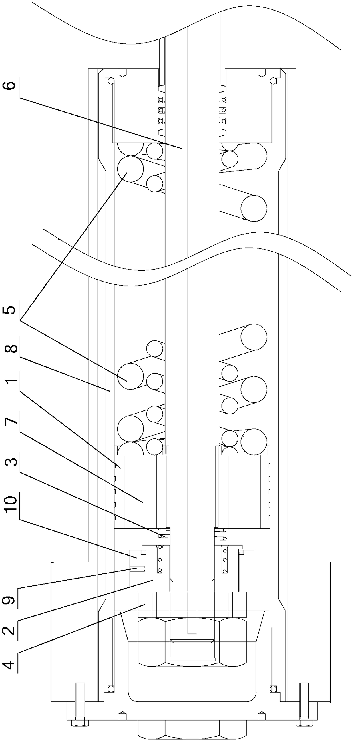 A two-in-one buffer and damping device for parking, retreating and re-advancing