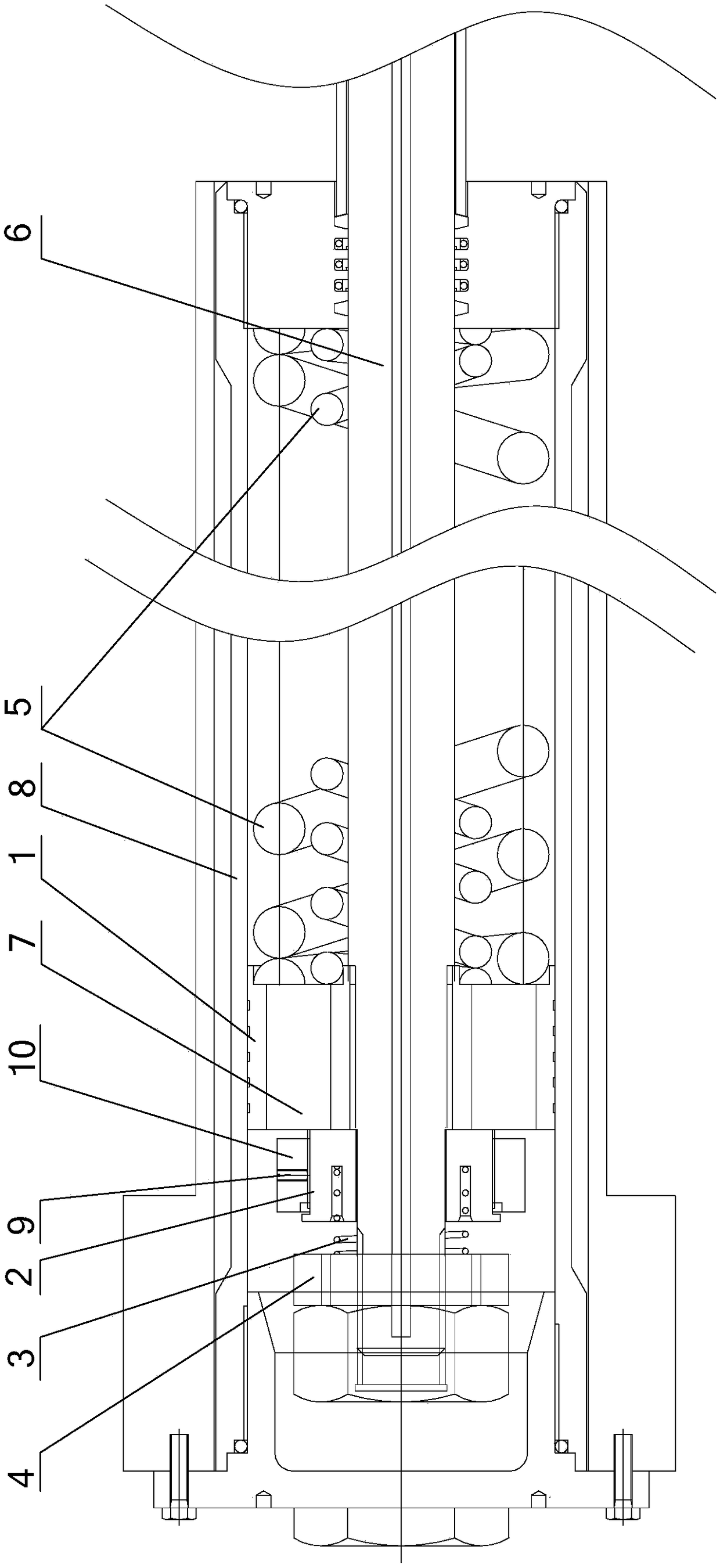 A two-in-one buffer and damping device for parking, retreating and re-advancing