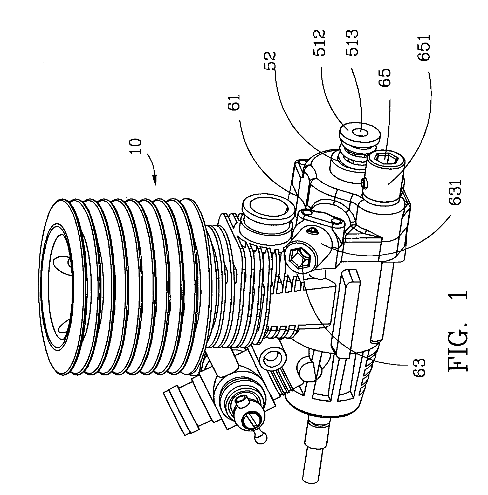 Engine starter for a radio control model