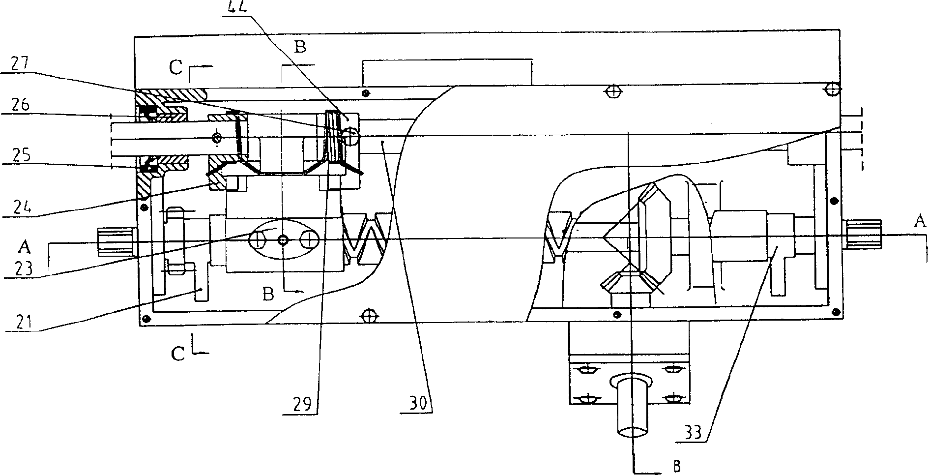 Box moving mechanism of high-speed rice transplanter