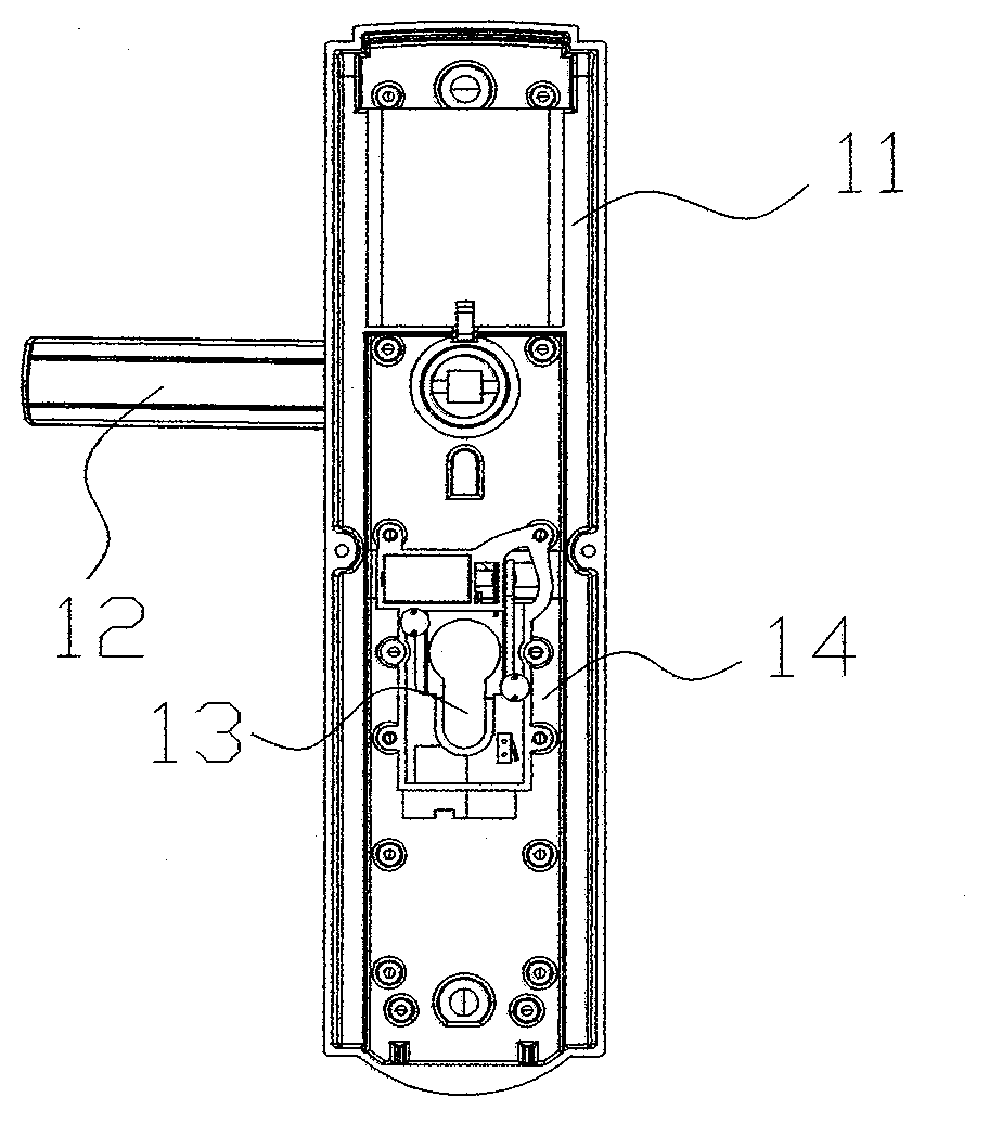 Electronic lock hole protective device with electromagnetic clutch