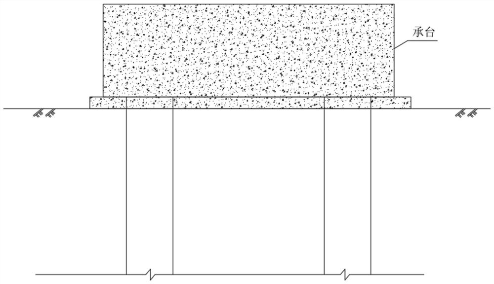 Steel pipe column tower crane foundation construction method