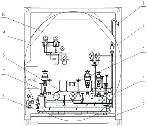 Movable LNG marine fuel tank box