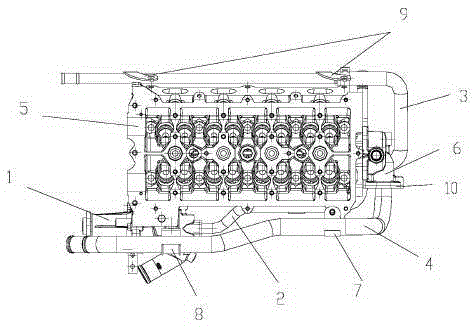 Engine cooling water circulating device